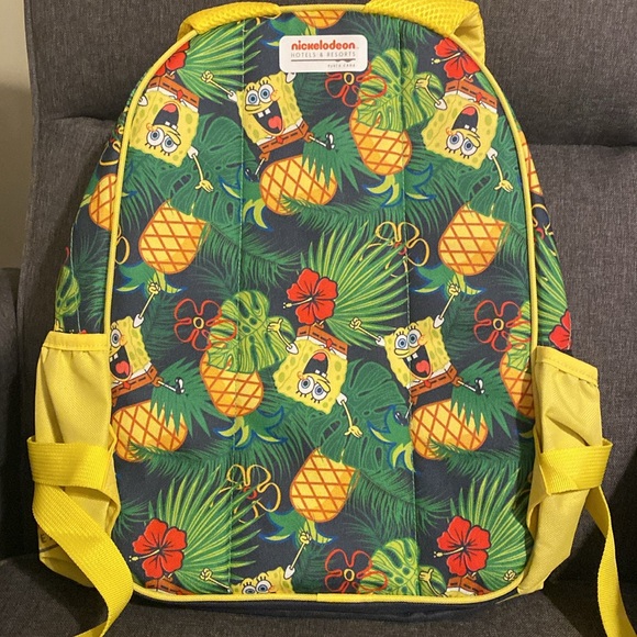 🆕SpongeBob SquarePants Backpack Nickelodeon Resorts Punta Cana 🍍 - Picture 6 of 16